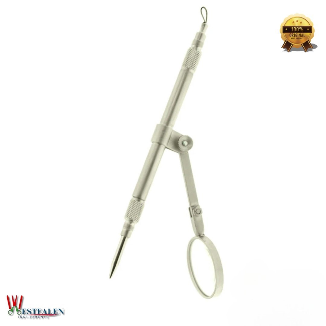 Eye Magnet Loop Forceps with Magnifying Glass – Ophthalmic Surgical Instrument for Foreign Object Removal - Image 3