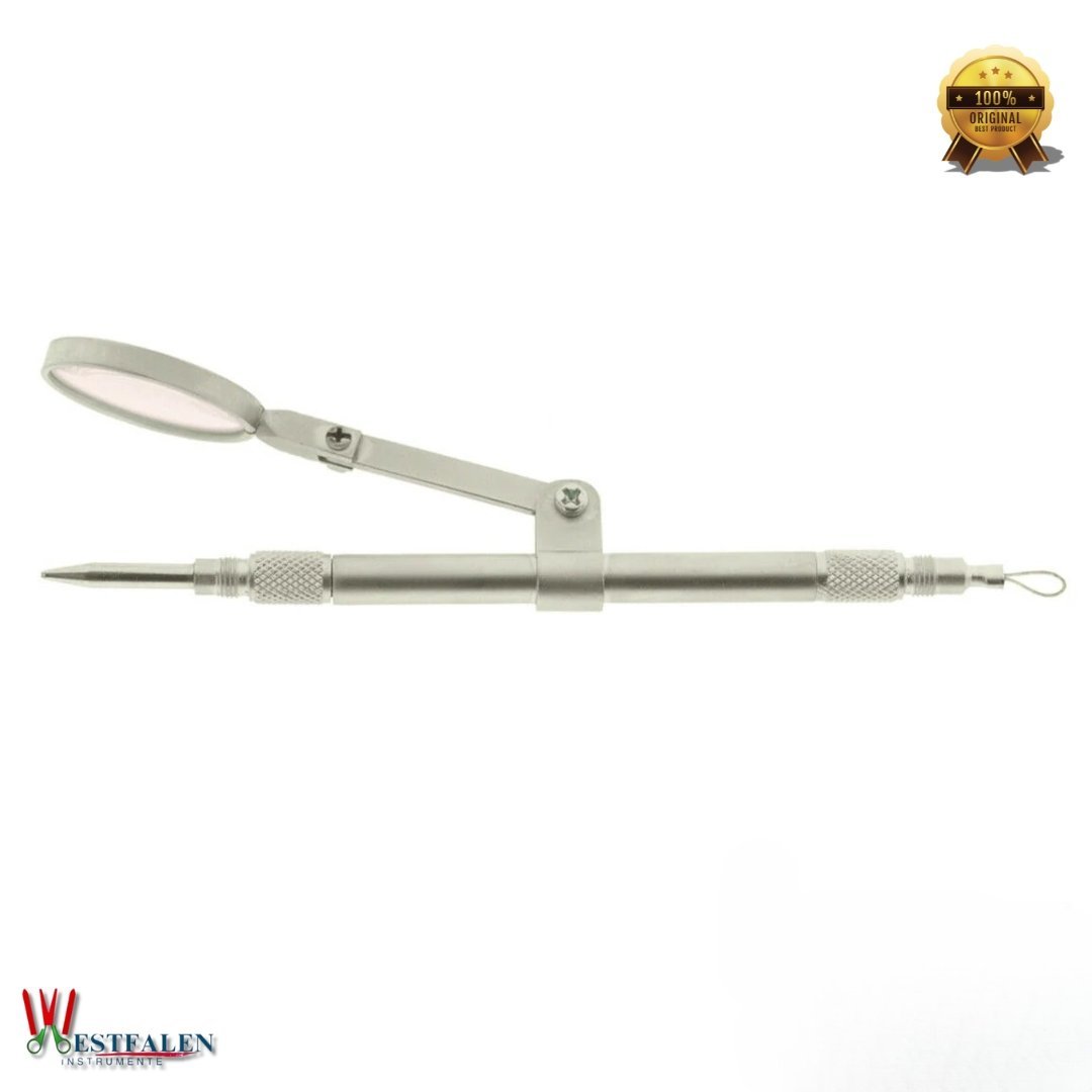 Eye Magnet Loop Forceps with Magnifying Glass – Ophthalmic Surgical Instrument for Foreign Object Removal - Image 4