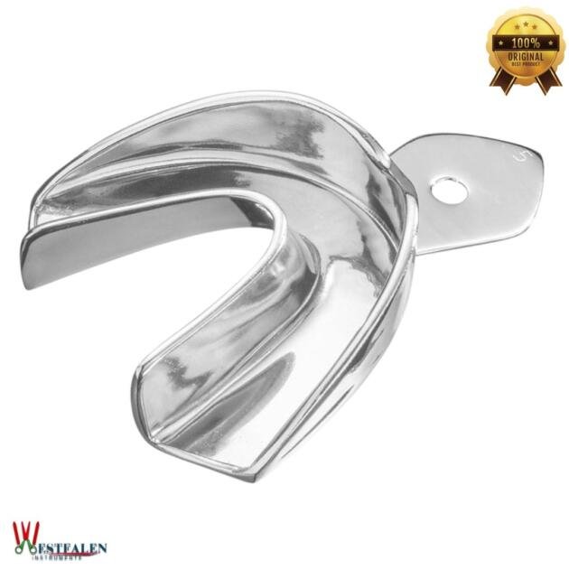 WESTFALENINSTRUMENTE Impression Tray – Rim Type, Lower Jaw,  – Autoclavable Dental Tray