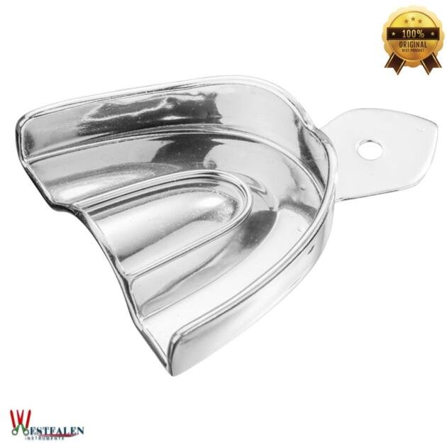 WESTFALENINSTRUMENTE Impression Tray – Rim Type, Upper Jaw – Stainless Steel, Autoclavable Dental Tray