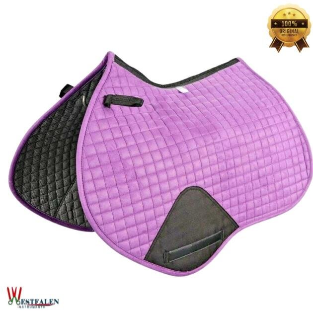 Kwik-Dry Jump Saddle Pad Contoured Anti-Slip Equestrian English Horse Riding