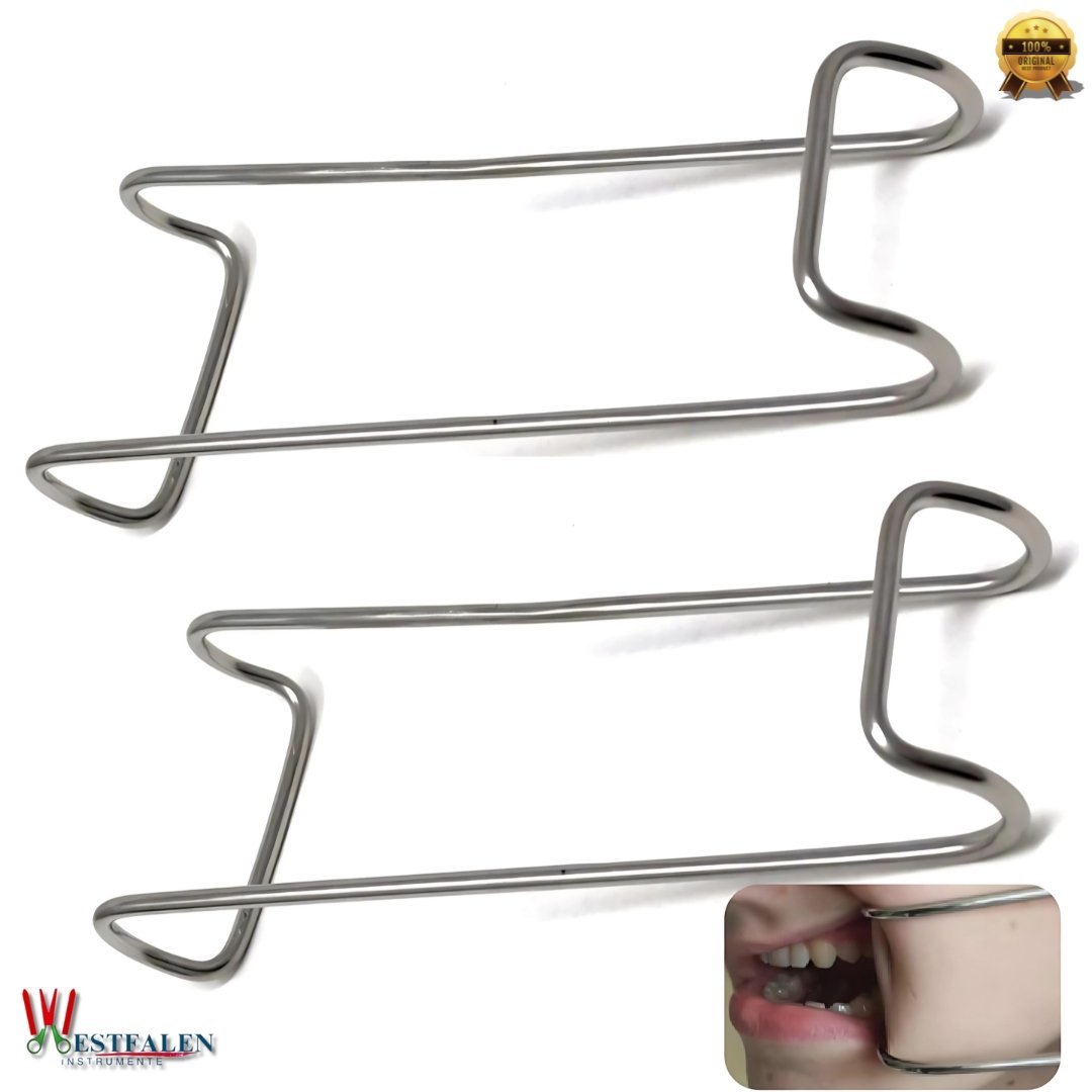 Lip & Cheek Retractor 5.5" – Double-Ended Dental Mouth Opener for Orthodontic Procedures