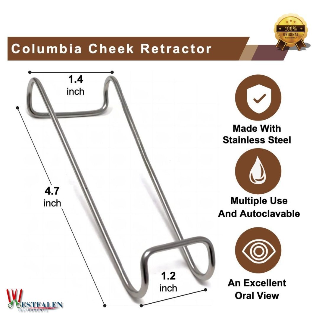 Lip & Cheek Retractor 5.5" – Double-Ended Dental Mouth Opener for Orthodontic Procedures - Image 3