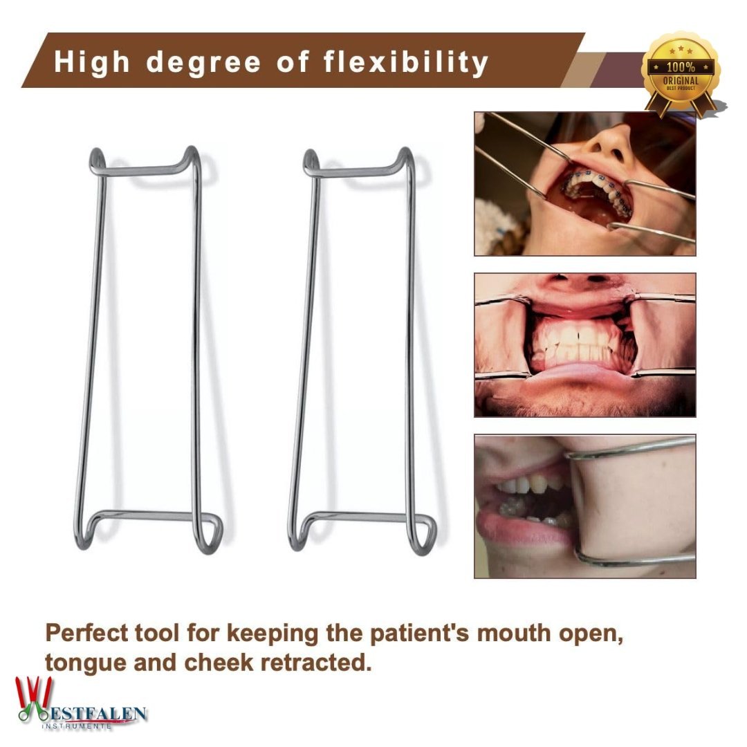 Lip & Cheek Retractor 5.5" – Double-Ended Dental Mouth Opener for Orthodontic Procedures - Image 5