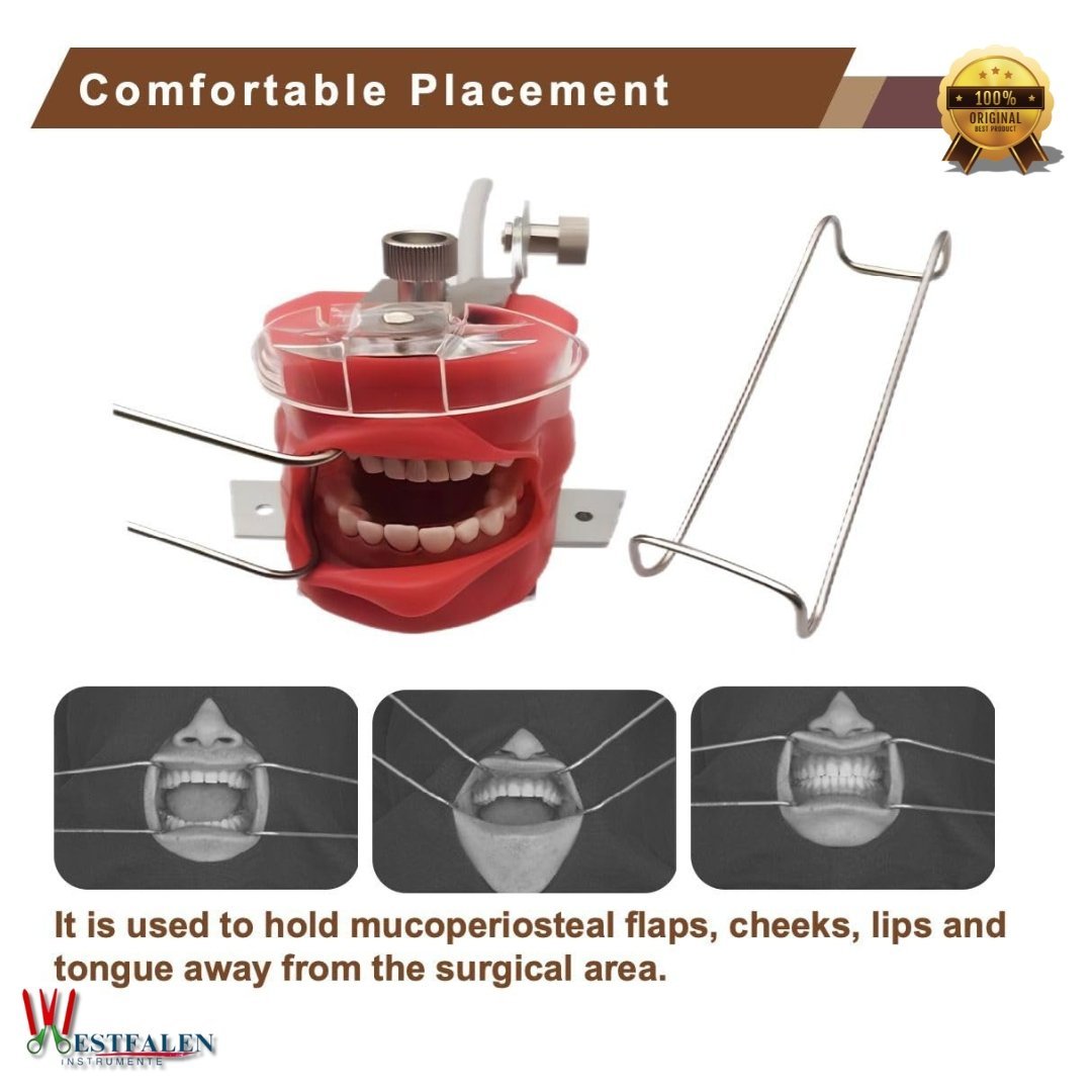 Lip & Cheek Retractor 5.5" – Double-Ended Dental Mouth Opener for Orthodontic Procedures - Image 6
