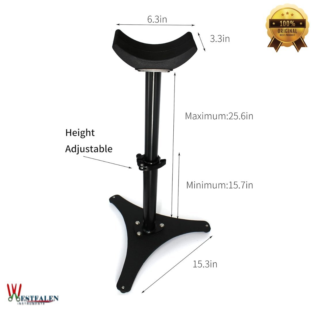 Metal Hoof Stand with Adjustable Height Hoof Jack Farrier Stand Horse Hoof Stand,Black - Image 2