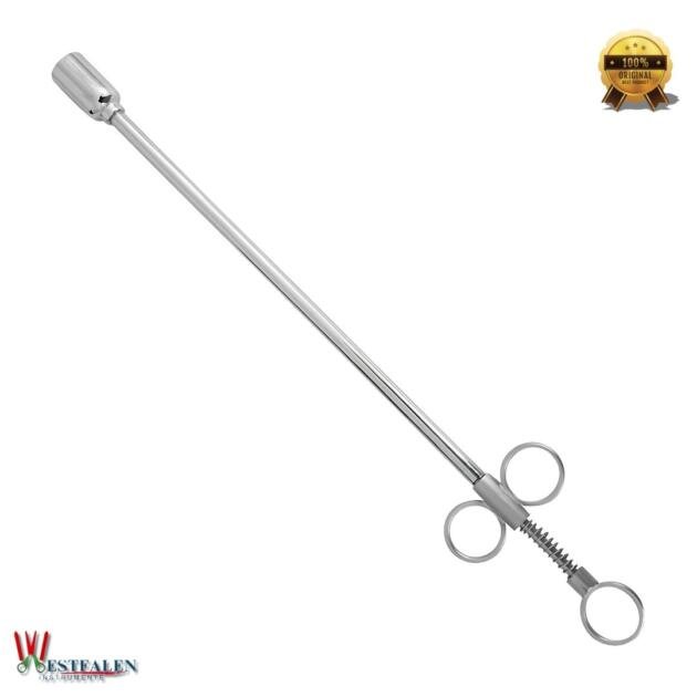 Mini Veterinary Balling Gun – 14.75" Brass Tool with 1.25" Metal Head for Efficient Medication Delivery in Cattle & Horses