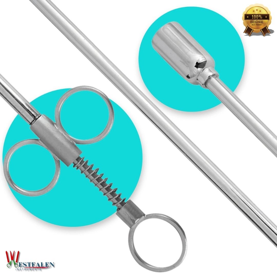Mini Veterinary Balling Gun – 14.75" Brass Tool with 1.25" Metal Head for Efficient Medication Delivery in Cattle & Horses - Image 3