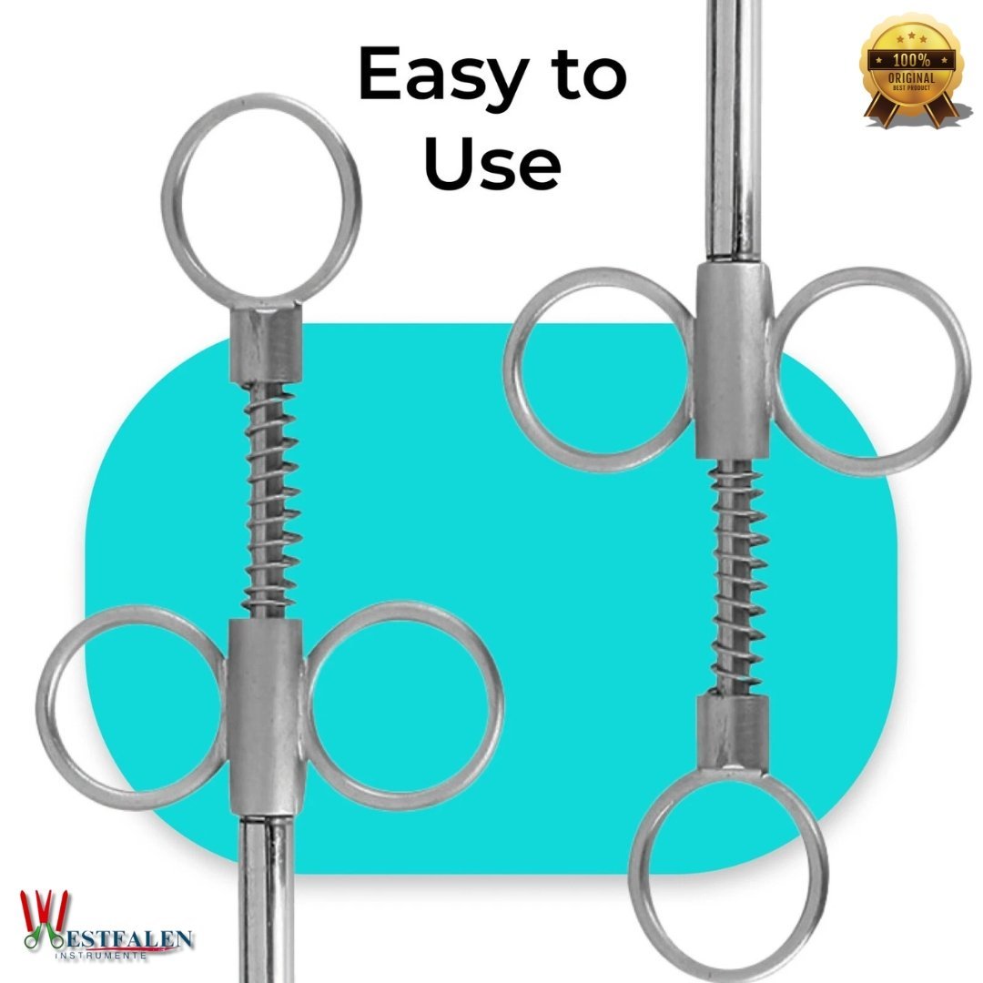 Mini Veterinary Balling Gun – 14.75" Brass Tool with 1.25" Metal Head for Efficient Medication Delivery in Cattle & Horses - Image 5