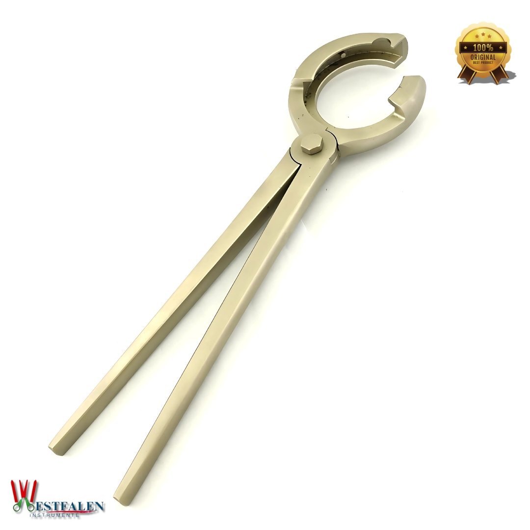 Pig Nose Ring Applicator – 12.5" Stainless Steel Veterinary Tool for Livestock Handling