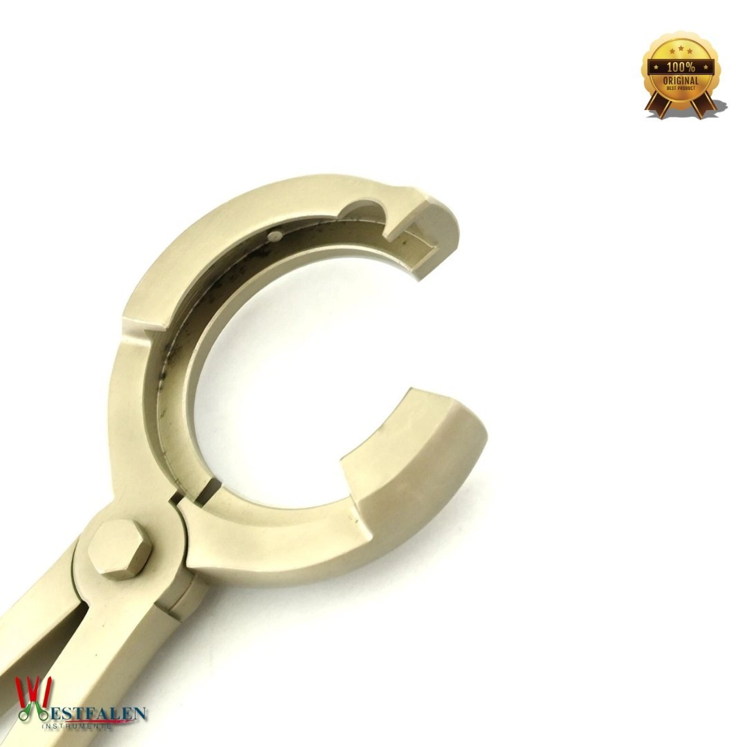 Pig Nose Ring Applicator – 12.5" Stainless Steel Veterinary Tool for Livestock Handling - Image 3