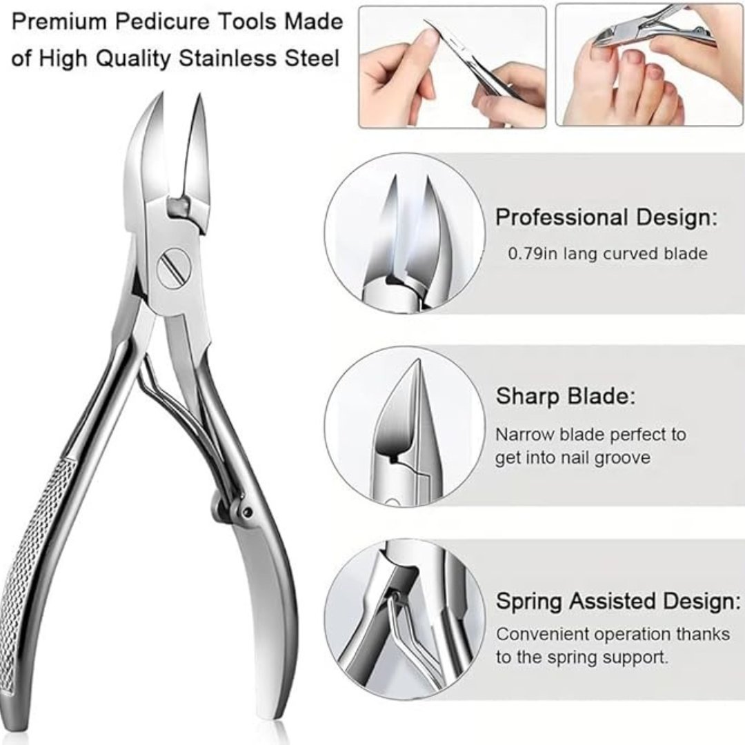 Podiatrist Toenail Clippers for Thick & Ingrown Nails - Image 2