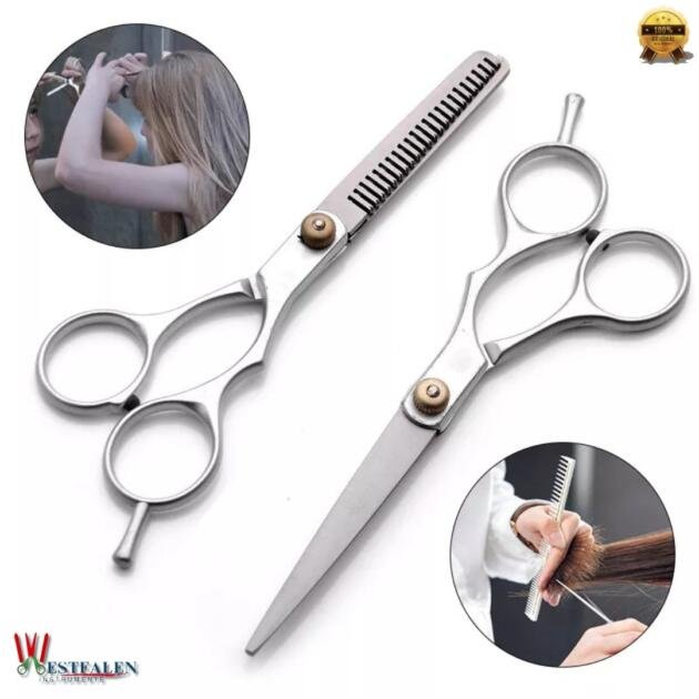 Professional Hair Cutting Scissors – Salon Hairdressing Shears for Men & Women – 5.5/6 Inch Stainless Steel
