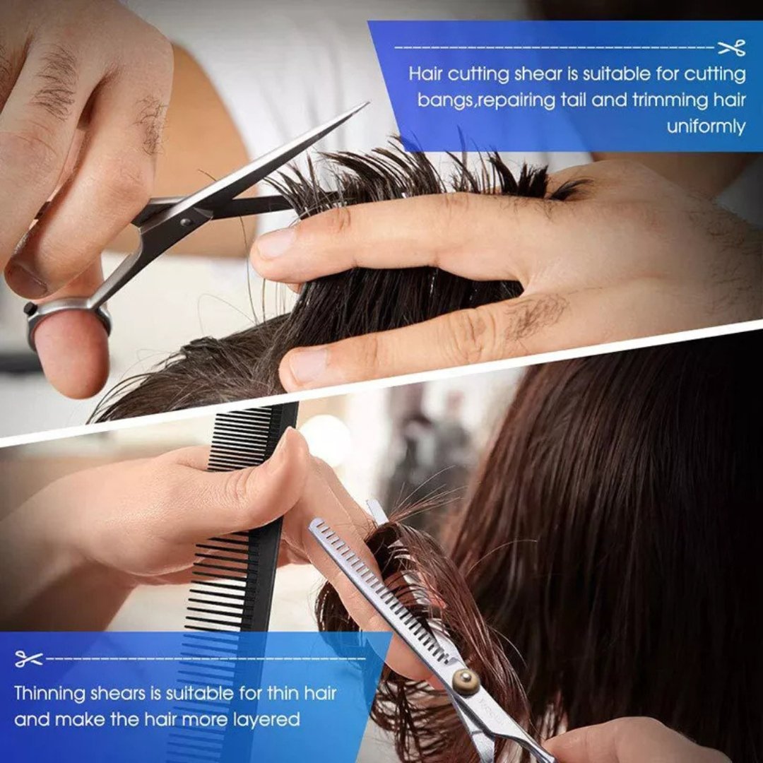 Professional Hair Cutting Scissors – Salon Hairdressing Shears for Men & Women – 5.5/6 Inch Stainless Steel - Image 4