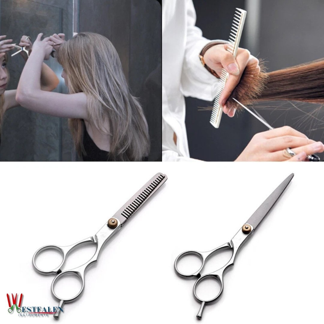 Professional Hair Cutting Scissors – Salon Hairdressing Shears for Men & Women – 5.5/6 Inch Stainless Steel - Image 6