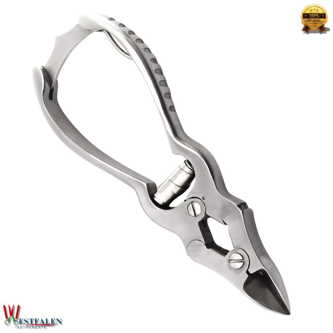 WESTFALENINSTRUMENTE Professional Toenail Clippers 13 cm with Double Gear | Heavy Duty Nail Scissors for Thick and Ingrown Nails | Curved Stainless Steel Nail Pliers - Image 4