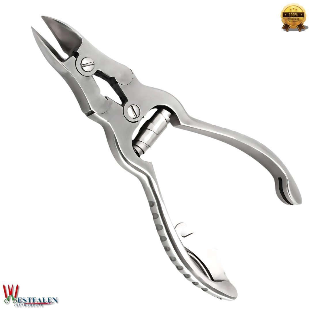 WESTFALENINSTRUMENTE Professional Toenail Clippers 13 cm with Double Gear | Heavy Duty Nail Scissors for Thick and Ingrown Nails | Curved Stainless Steel Nail Pliers - Image 2