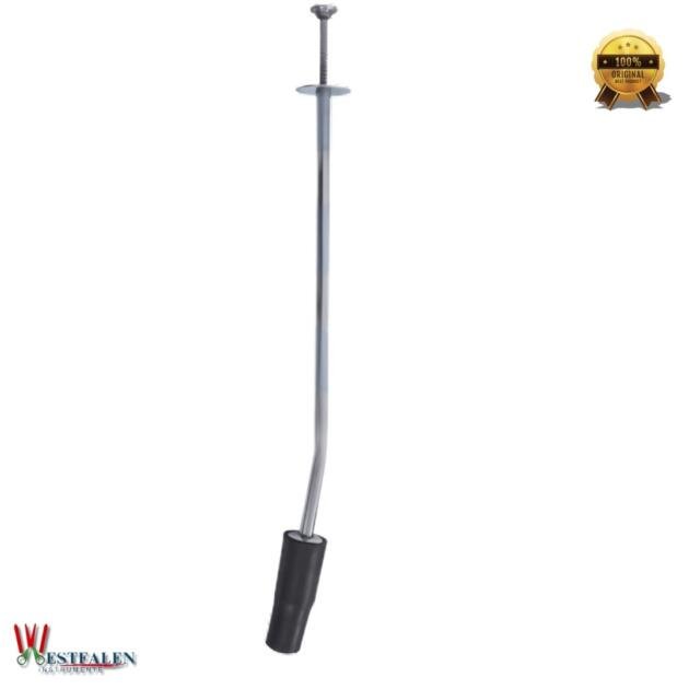 Rubber Head Veterinary Balling Gun – 23.5" Brass Tool with 4" Rubber Tip & Spring Clips for Safe Medication Delivery