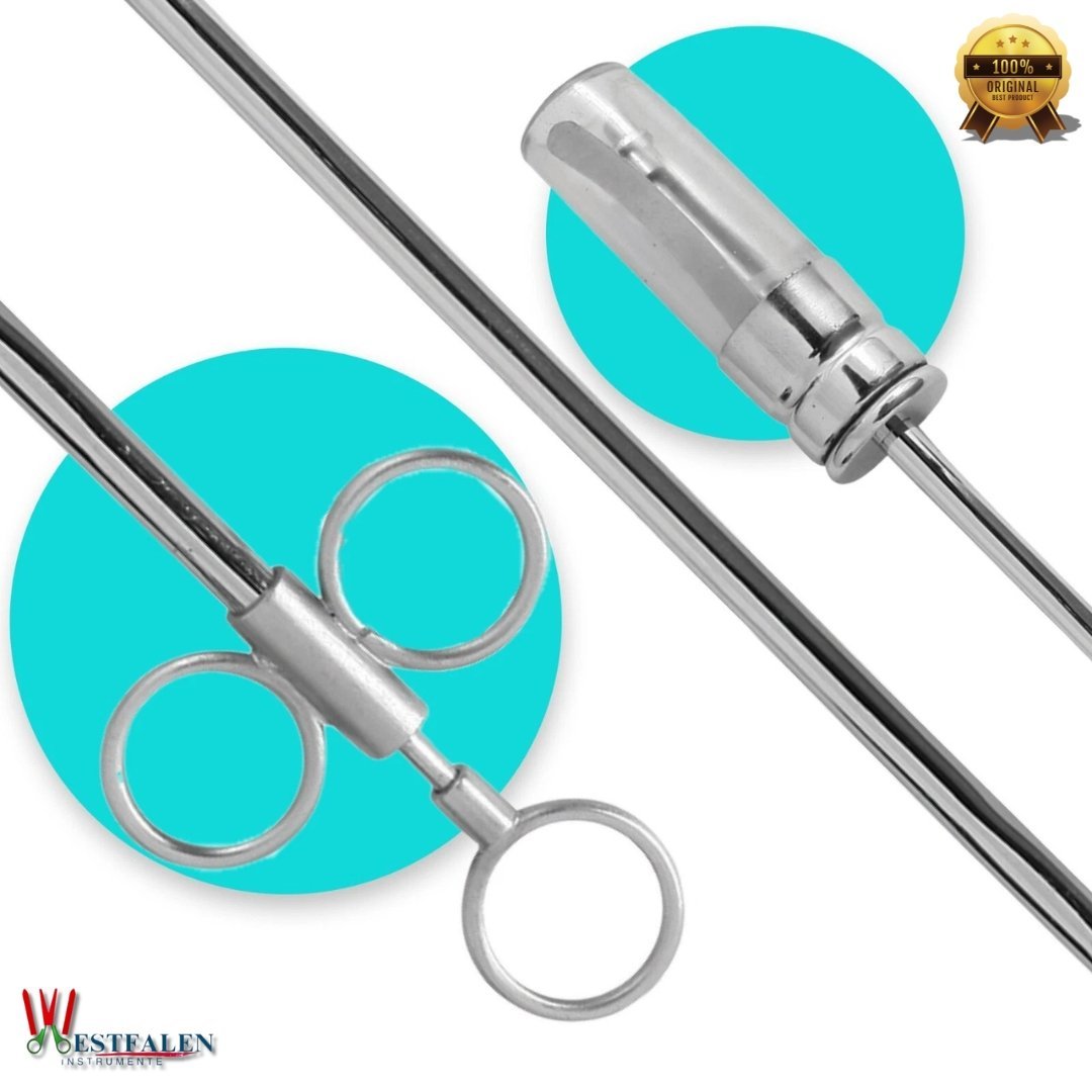 Veterinary Balling Gun – 2.5" Plastic Head, 17" Long Brass Shaft for Precise Medication Delivery in Livestock & Cattle - Image 2