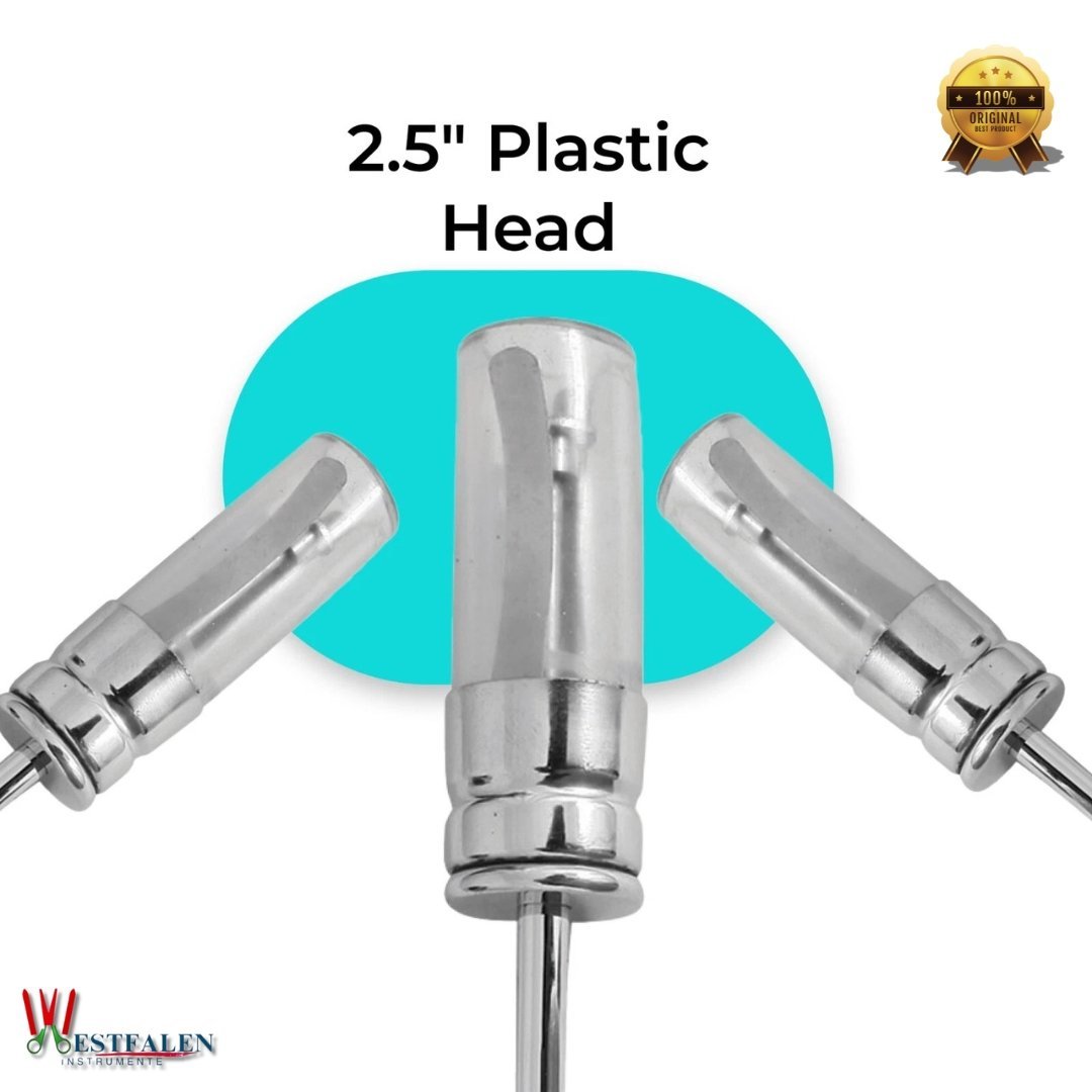 Veterinary Balling Gun – 2.5" Plastic Head, 17" Long Brass Shaft for Precise Medication Delivery in Livestock & Cattle - Image 4