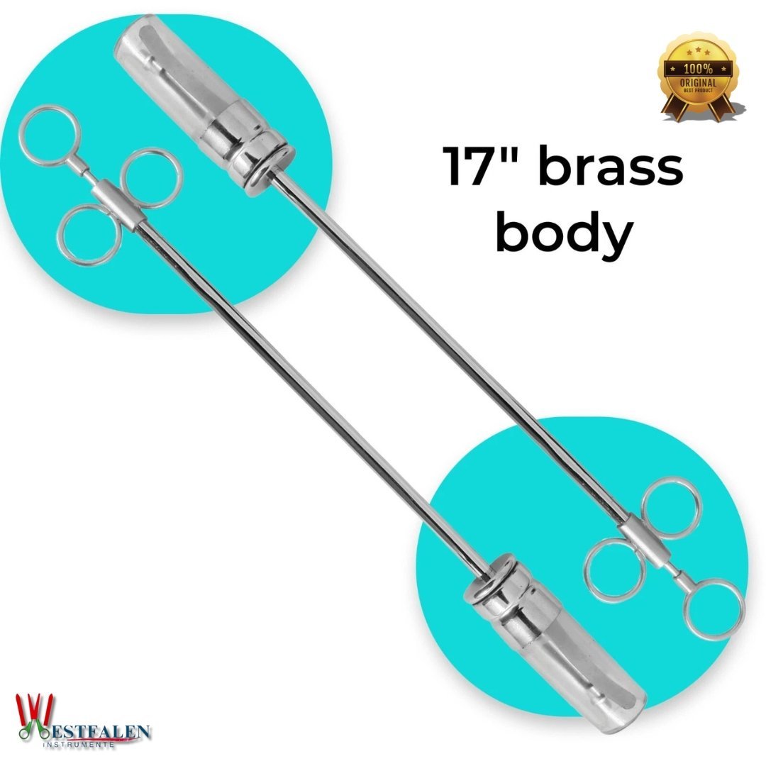 Veterinary Balling Gun – 2.5" Plastic Head, 17" Long Brass Shaft for Precise Medication Delivery in Livestock & Cattle - Image 6