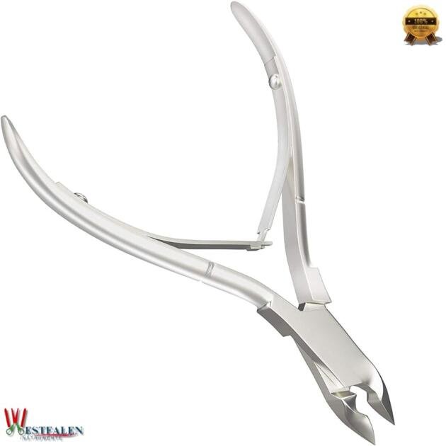 WESTFALENINSTRUMENTE Professional Stainless Steel Cuticle Nipper with Double Spring | Precision Nail Care Tool for Manicure & Pedicure | Ergonomic Design
