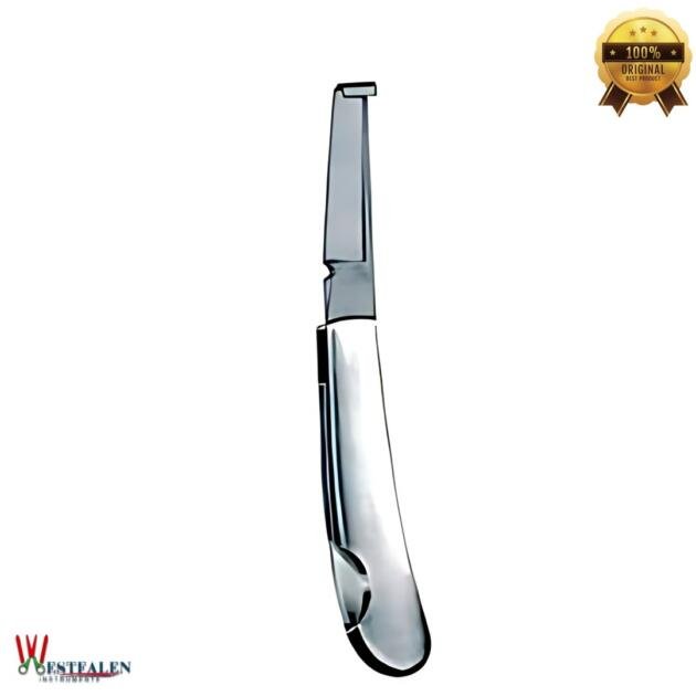 Westfalen Instrumente Hoof Knife with Stainless Steel Handle – Precision Farrier Tool for Hoof Trimming & Cleaning