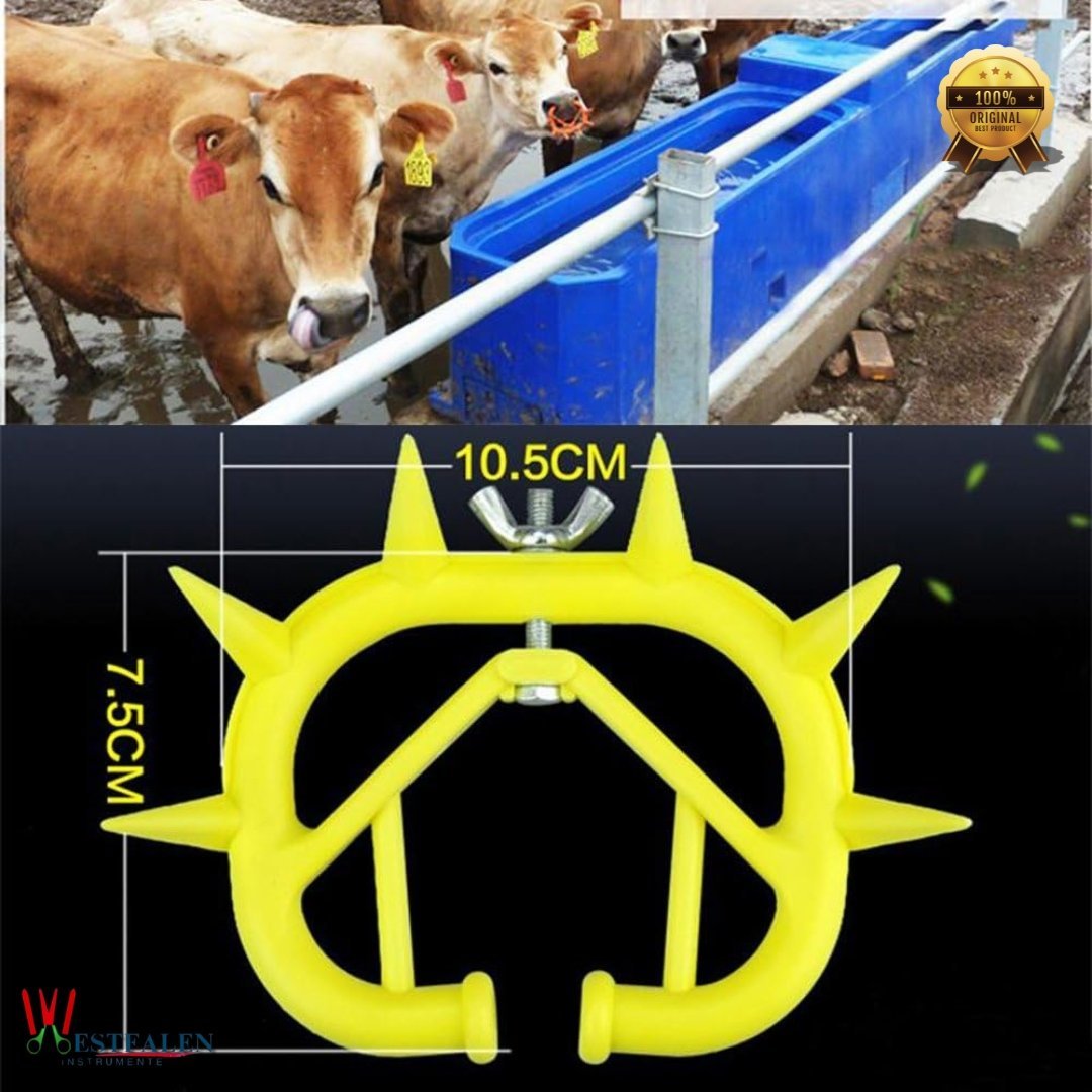 Westfaleninstrumente Yellow Plastic Calf Weaner – Cow Nose Thorn Milk Sucking Preventer Nose Ring for Calves, Heifers & Livestock - Image 5