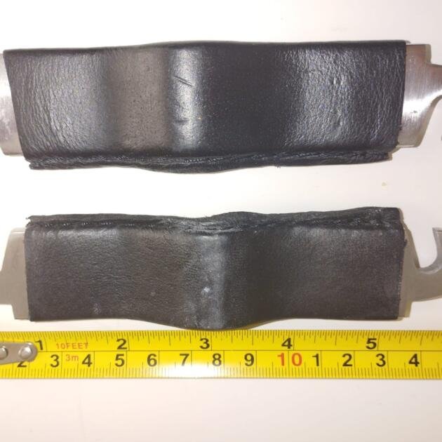 Maulgatter Gaumenauflagen mit Lederüberzug Bissplatten Set Beißplatten XXL