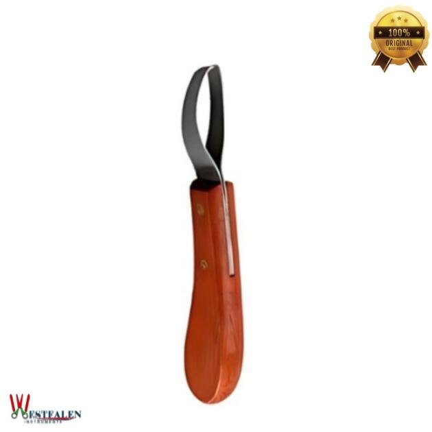 Westfalen Instrumente Oval Hoof Knife – Precision Farrier Tool for Hoof Trimming and Cleaning