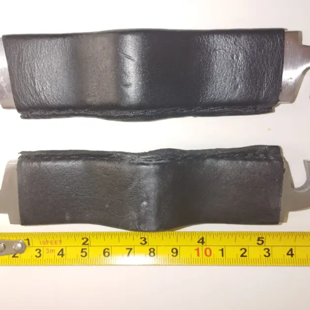 Maulgatter Bissplatten Set Beißplatten XXL für Gaumenauflagen mit Lederüberzug