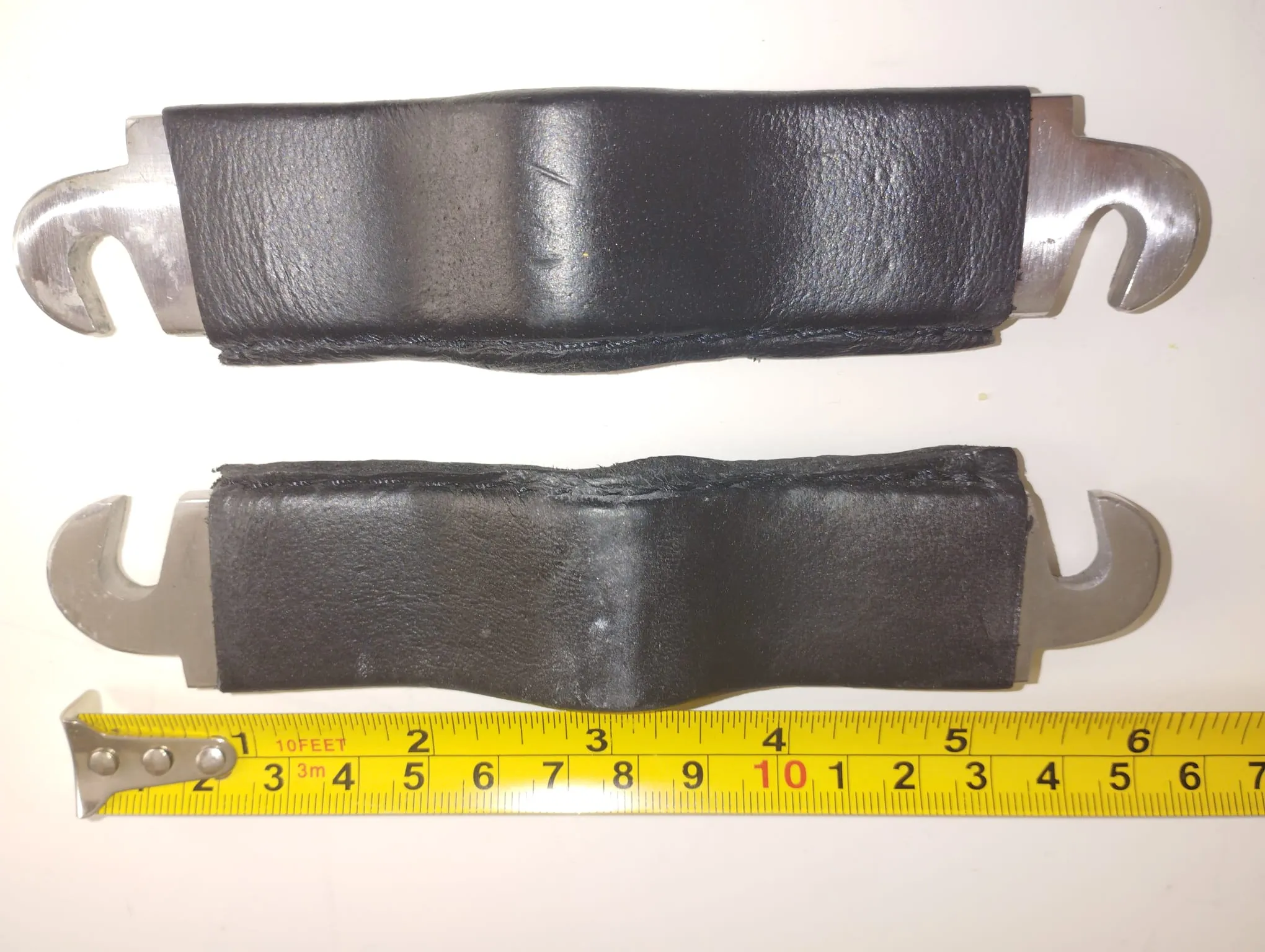 Maulgatter Bissplatten Set Beißplatten XXL für Gaumenauflagen mit Lederüberzug