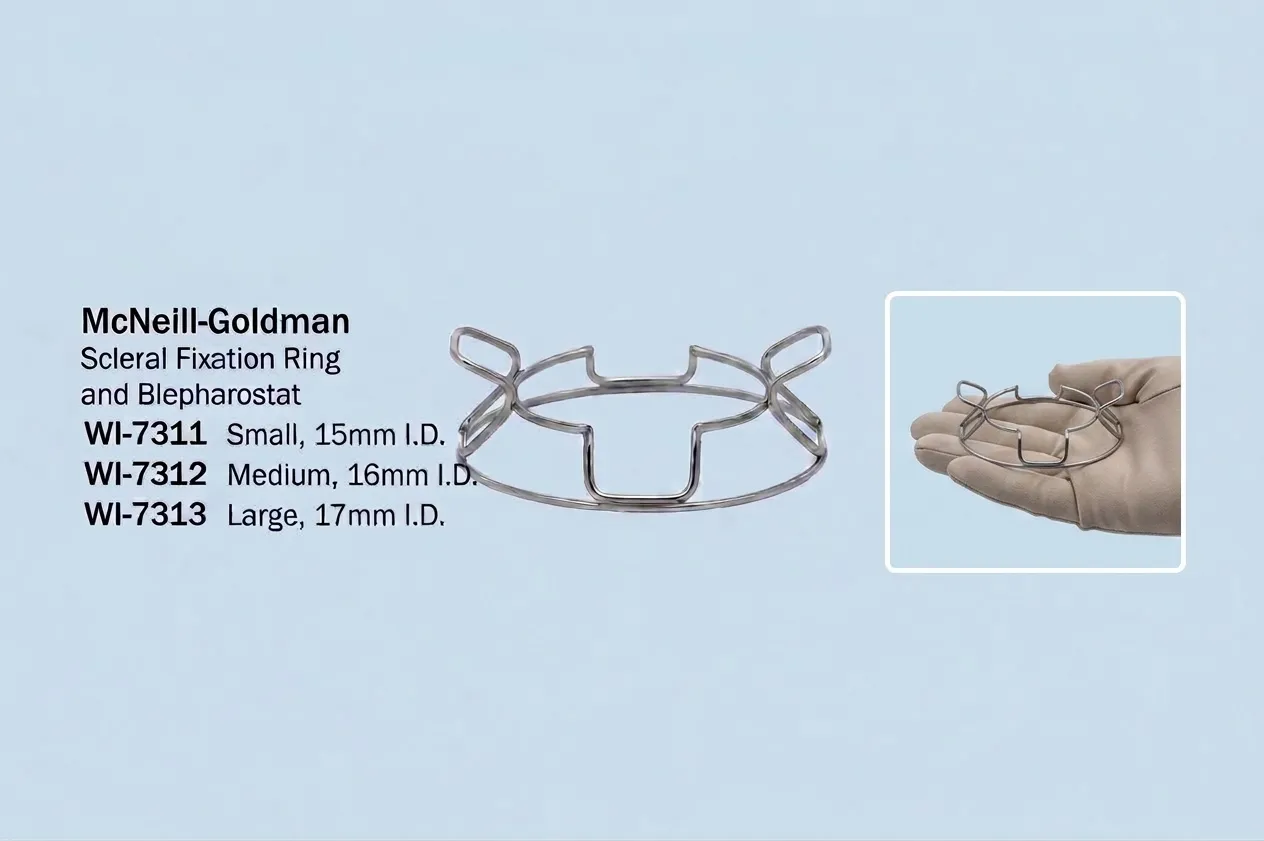 McNeill-Goldman Scleral Fixation Ring & Blepharostat – Augenheilkunde / Ophthalmologie